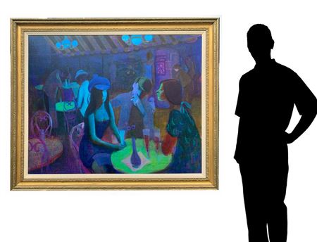"Paris by Night" a Cafe Scene