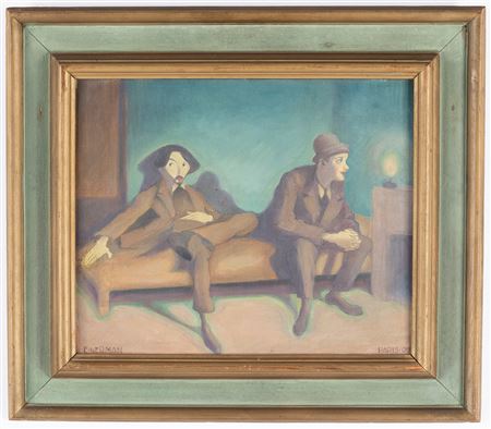 Sample artwork by Einar Nerman (1888 - 1983), known for portrait painting of notable persons, magazine cartoons, book illlustrations - View similar artists and auction records
