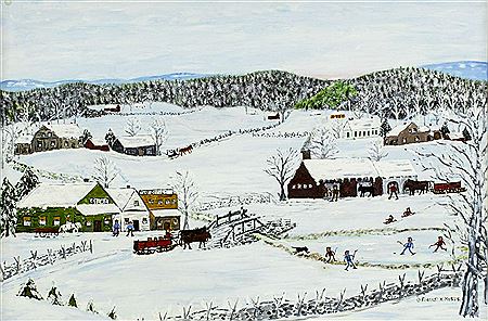 Winter Days by Forrest King Moses - Auction record, sale price, and art valuation. Compare with similar artists and explore comparable artworks.