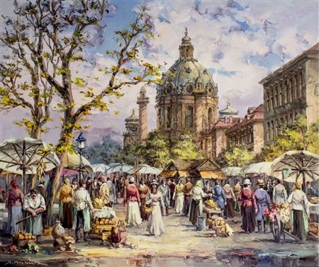 "Karlskirche, Vienna Cityscape"