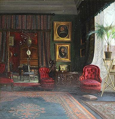 Interior Scene. 1910 by Anna Rosenkrantz - Auction record, sale price, and art valuation. Compare with similar artists and explore comparable artworks.