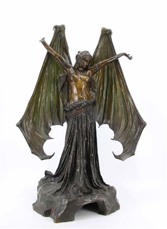 'LE VAMPIRE' 'LA CHAUVE-SOURIS', AN IMPORTANT SYMBOLIST FIGURE, CIRCA 1903