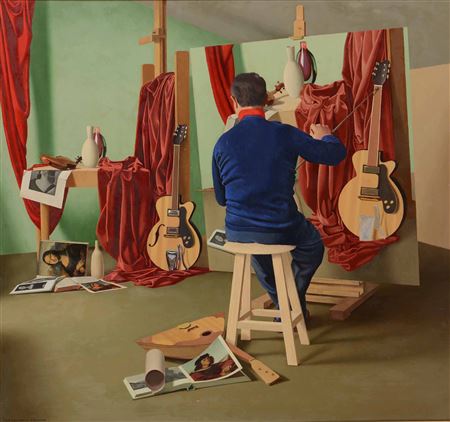 Autoritratto di spalle