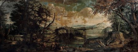 Paesaggio arcadico con pastori e contadini by Pietro Montanini - Auction record, sale price, and art valuation. Compare with similar artists and explore comparable artworks.