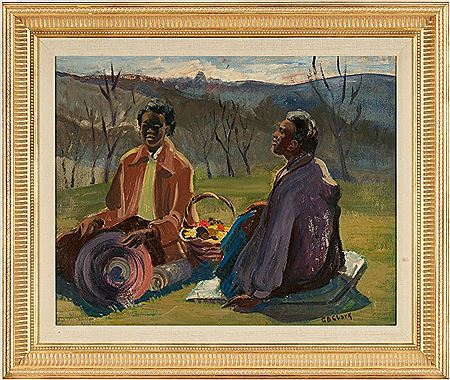 Picnic by Georgiabelle Clark - Auction record, sale price, and art valuation. Compare with similar artists and explore comparable artworks.