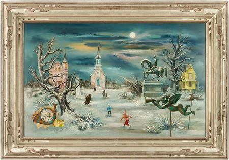 "Winter Landscape by Moonlight"