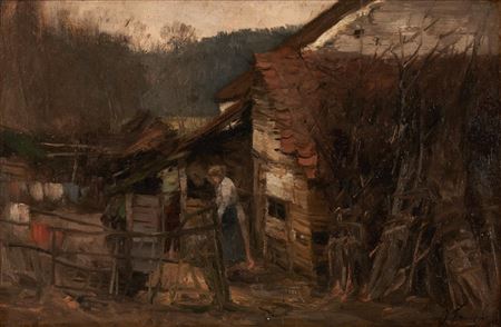 Landscape with Cabin