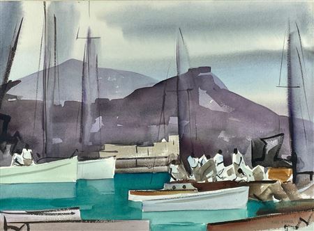 "FISHING BOATS, HAITI"