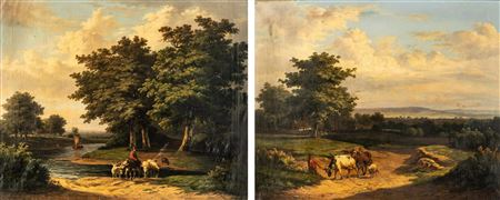 Sample artwork by Jean Baptiste Daveloos (1807 - 1886), known for painting - View similar artists and auction records