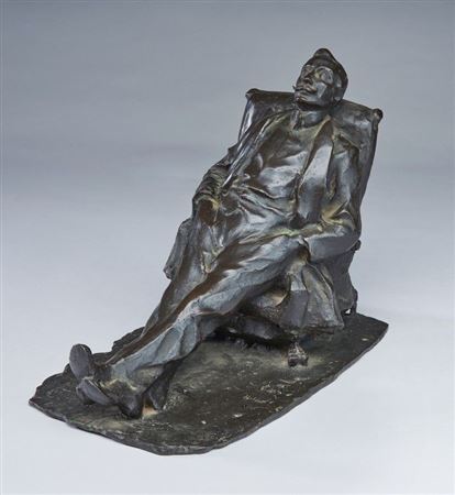 Man in his armchair, possibly Pierre LOTI