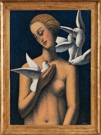 Vénus aux Colombes ou le Nid by Felix Elie Tobeen - Auction record, sale price, and art valuation. Compare with similar artists and explore comparable artworks.