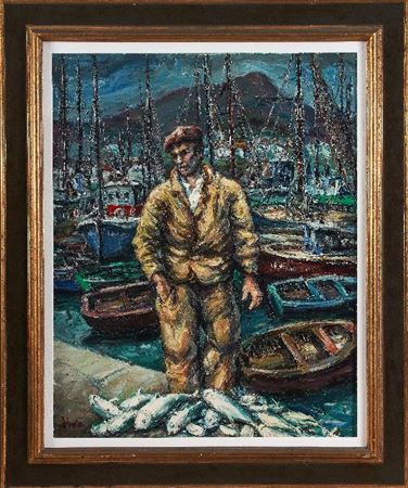 Le Pêcheur dans le port de Saint-Jean-de-Luz