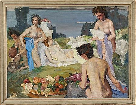 Sample artwork by Louise D'Aussy Pintaud (1900 - 1990), known for painting - View similar artists and auction records