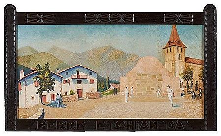 Partie de pelote sur le fronton du village by Roland Bierge - Auction record, sale price, and art valuation. Compare with similar artists and explore comparable artworks.