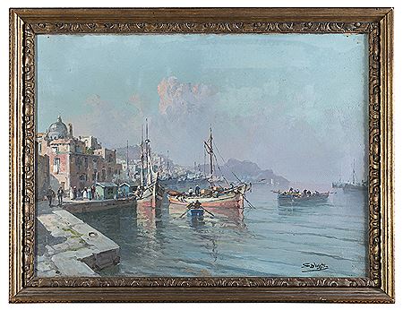 VIEW OF THE MARINA DI PROCIDA