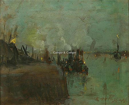 Boats along the quay by Karel De Posson - Auction record, sale price, and art valuation. Compare with similar artists and explore comparable artworks.