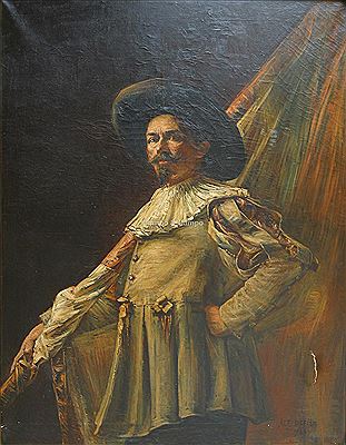 Man with flag
