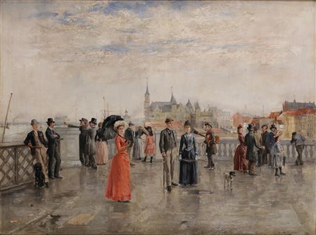 Walkers on the southern terrace