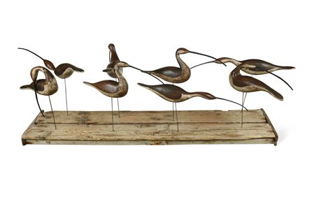 Eight Curlews by Guy Taplin - Auction record, sale price, and art valuation. Compare with similar artists and explore comparable artworks.
