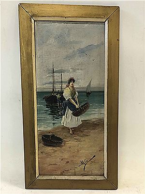 Return from Fishing by Manuel Osuna - Auction record, sale price, and art valuation. Compare with similar artists and explore comparable artworks.