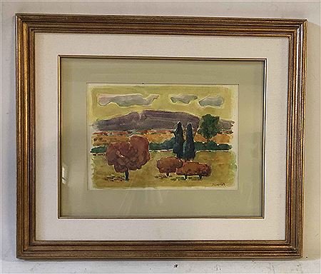 Landscape by Norberto Berdia - Auction record, sale price, and art valuation. Compare with similar artists and explore comparable artworks.
