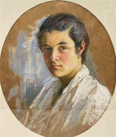 Portrait of a lady by Salvador Pirretas Puig - Auction record, sale price, and art valuation. Compare with similar artists and explore comparable artworks.