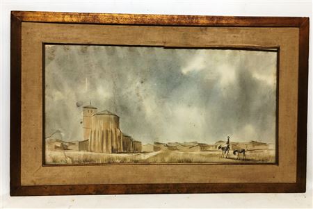 "Paisaje de pueblo y campesino" by Eduardo Vicente - Auction record, sale price, and art valuation. Compare with similar artists and explore comparable artworks.
