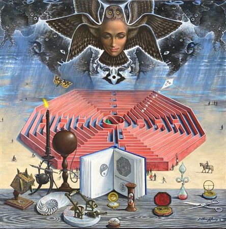ATROPOS AND THE LABYRINTH AT LOW TIDE by Jean Pierre Alaux - Auction record, sale price, and art valuation. Compare with similar artists and explore comparable artworks.