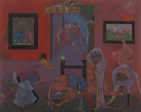 The Royal Family by Jorge Camacho - Auction record, sale price, and art valuation. Compare with similar artists and explore comparable artworks.