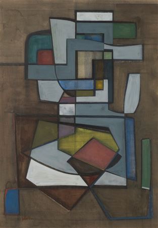 Abstract composition by Sylvain Bronckart - Auction record, sale price, and art valuation. Compare with similar artists and explore comparable artworks.