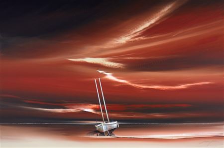 Sample artwork by Jonathan Shaw (Born 1959), known for landscape painting - View similar artists and auction records