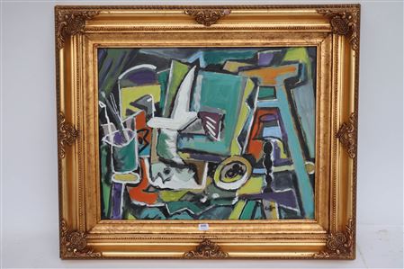 Composition with a bird by Hans Koffer - Auction record, sale price, and art valuation. Compare with similar artists and explore comparable artworks.