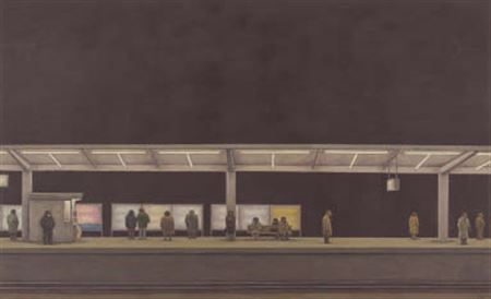 At station: Night