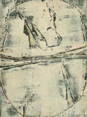 Sample artwork by Kokuta Suda (1906 - 1990), known for figurative painting, abstract expressionism, mixed media - View similar artists and auction records