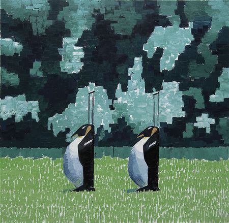Untitled (Penguin Trolleys)