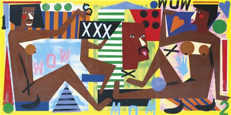 Untitled by Nina Chanel Abney - Auction record, sale price, and art valuation. Compare with similar artists and explore comparable artworks.