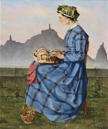 The young lace-maker of Puy