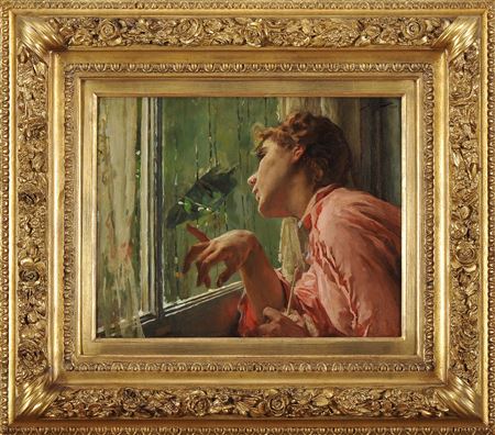 "Senhora entre os Vidros"