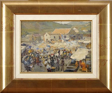 A marketplace scene