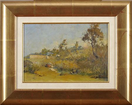 Landscape with figure