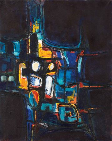 Sample artwork by Mohamed Kacimi (1942 - 2003), known for painting - View similar artists and auction records