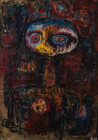 COMPOSITION by Miloud Labied - Auction record, sale price, and art valuation. Compare with similar artists and explore comparable artworks.