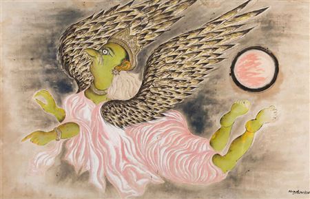 Sample artwork by Mohamed Abouelouakar (1946 - 2022), known for painting - View similar artists and auction records