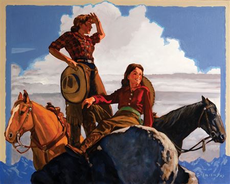 Reconnoitering the Ridge by Dennis Ziemienski - Auction record, sale price, and art valuation. Compare with similar artists and explore comparable artworks.