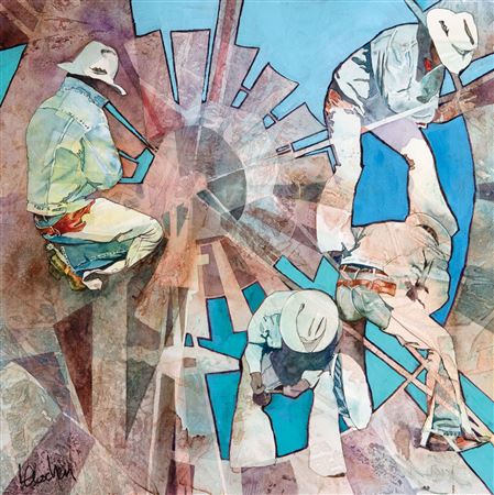 Sample artwork by Linda Loeschen (20/21st centuries), known for western life painting - View similar artists and auction records
