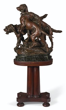 Trois Chiens à la Chasse