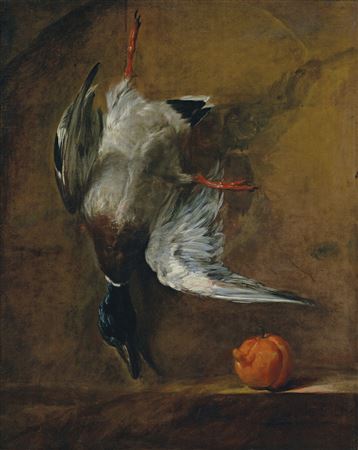 A mallard and a bitter orange
