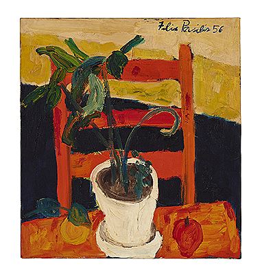White Flower Pot by Felix Pasilis - Auction record, sale price, and art valuation. Compare with similar artists and explore comparable artworks.