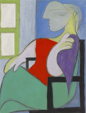 Femme assise près d'une fenêtre (Marie-Thérèse)