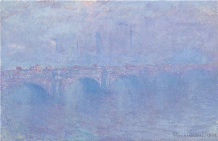 Waterloo Bridge, effet de brouillard